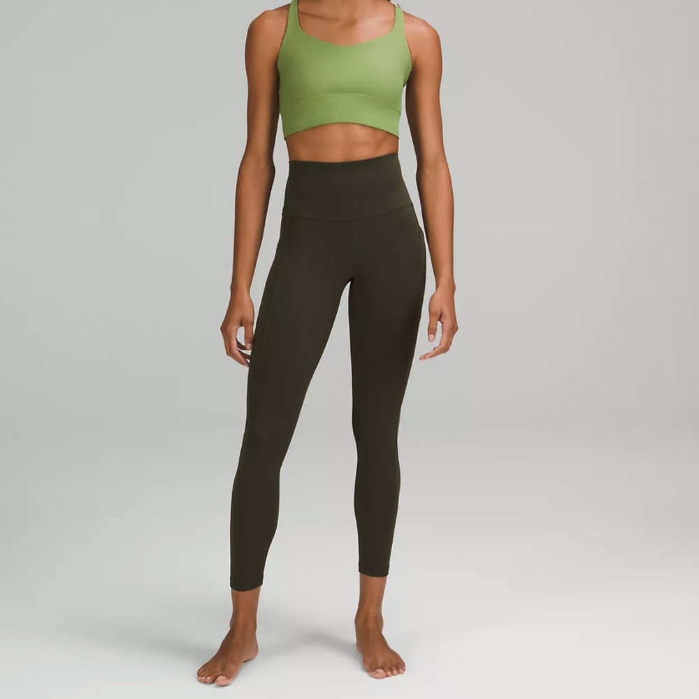 Lululemon “Align” High-Rise Pant,  Olive Green; size 4